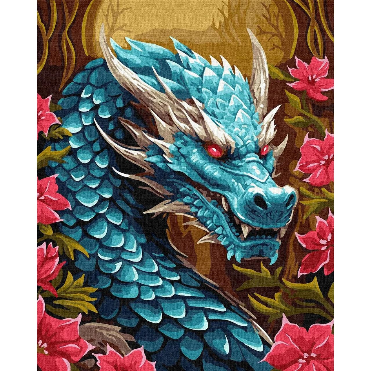 Ideyka The Mighty Dragon Painting by Numbers Kit